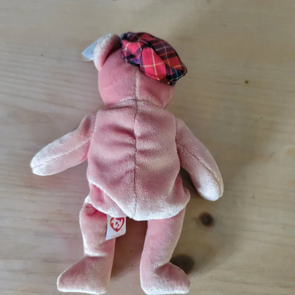 Ty Beanie Baby PGA Tour‎ ChariTee Bear With Plaid Cap